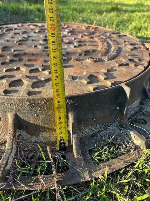 Capac canal rotund din fonta