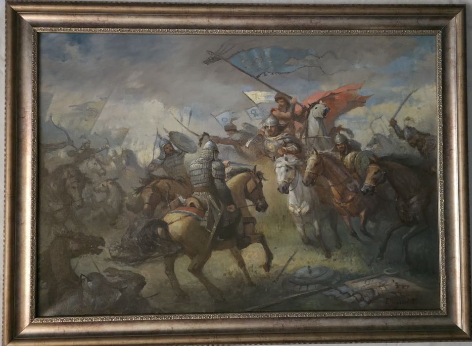 КАРТИНА ДАИРБАЕВА 100 × 70 ( Этно - стиль )