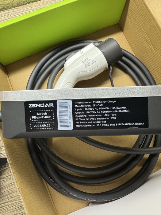 Зарядное устройство для электромобилей Zencar Model E-Pro 7kwt