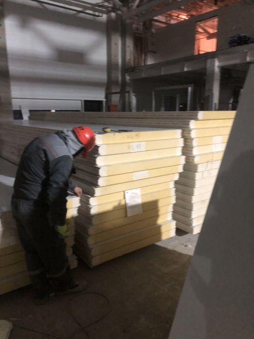 Монтаж Сэндвич панелей