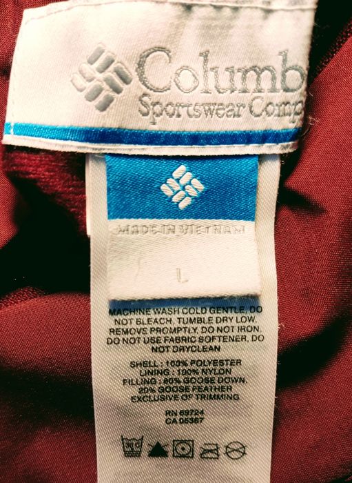 Пуховик Columbia р. 48