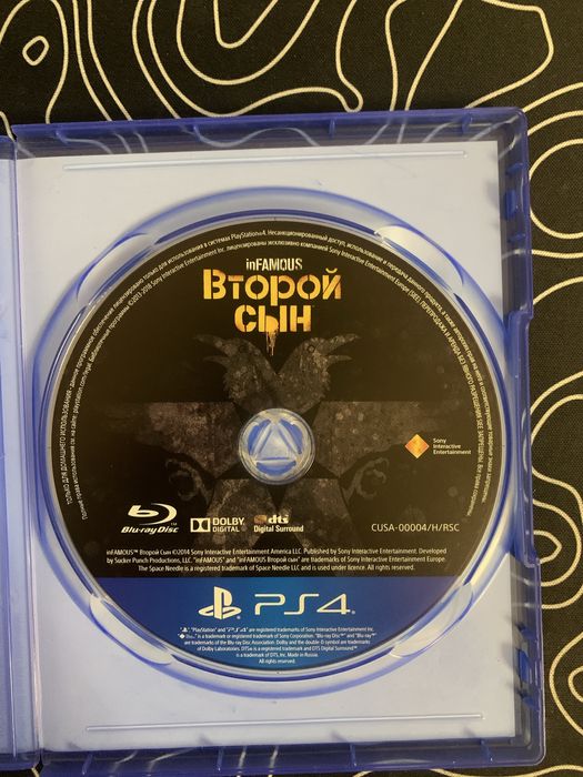 Infamous Second Son продам игра на пс4