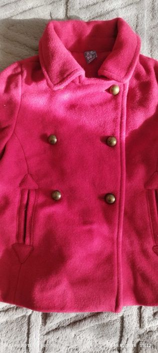 Чисто ново палто ZARA - Наситено розово / Циклама