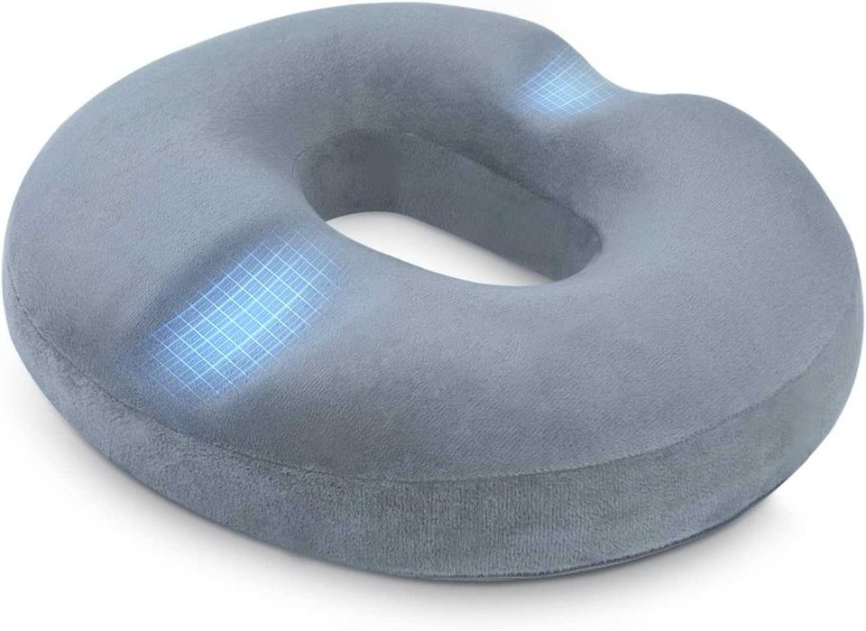 Pernă ortopedică Donut, spumă cu memorie pentru confort sporit