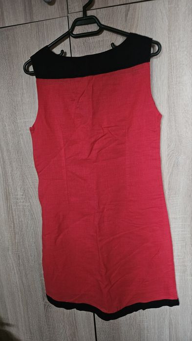 Rochie Sweet Miss roșie cu broderie