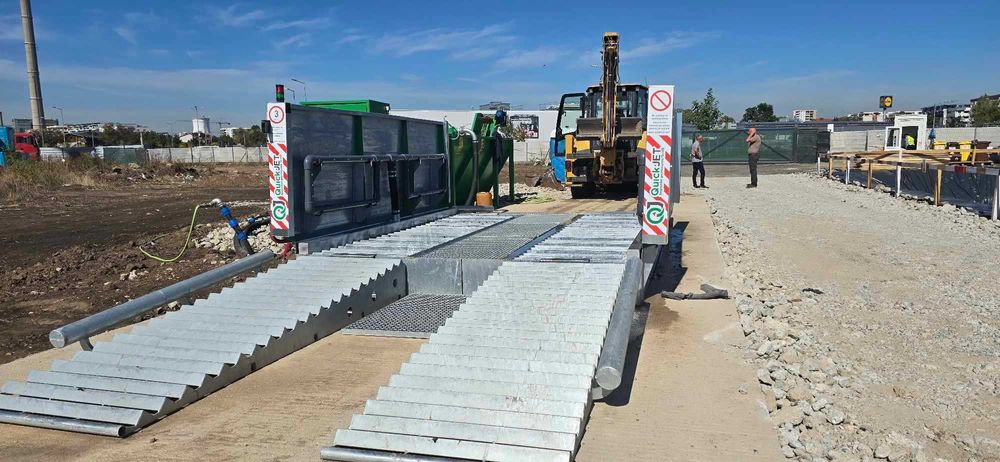 Spalator roti și sasiu camioane (santiere, zootehnie, statii betoane)