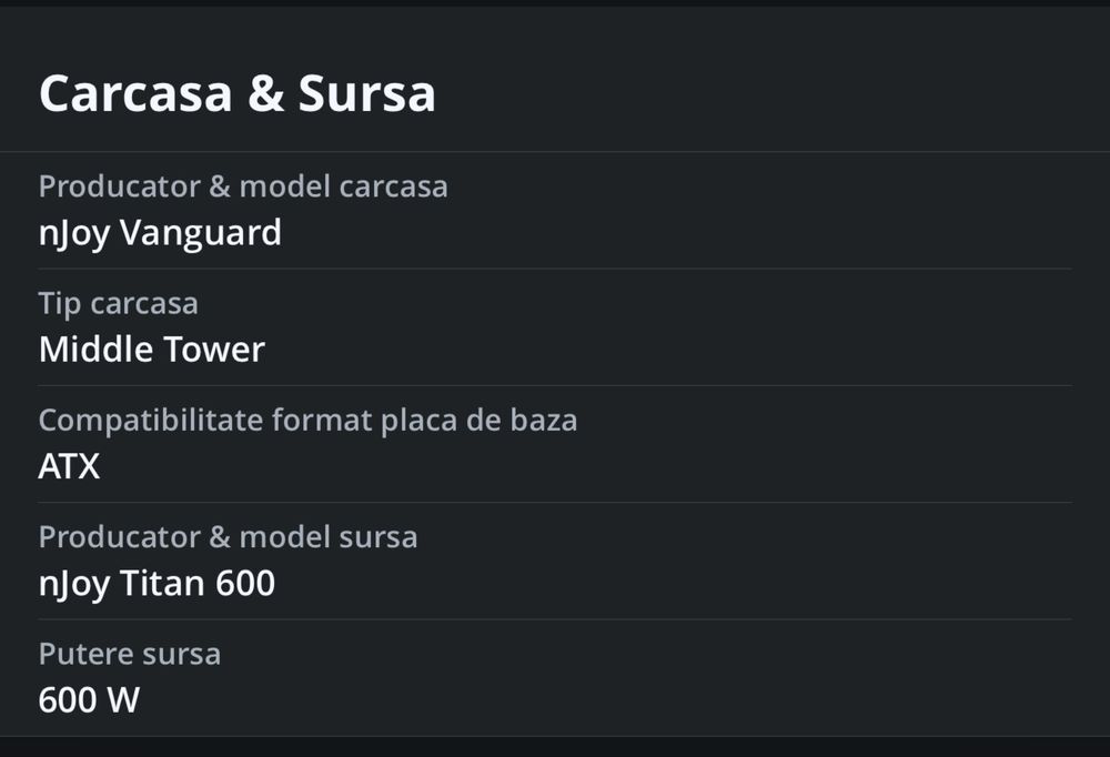 Sistem Desktop Gaming Serioux