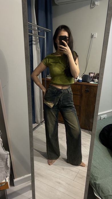 джинсы в винтажном стиле S