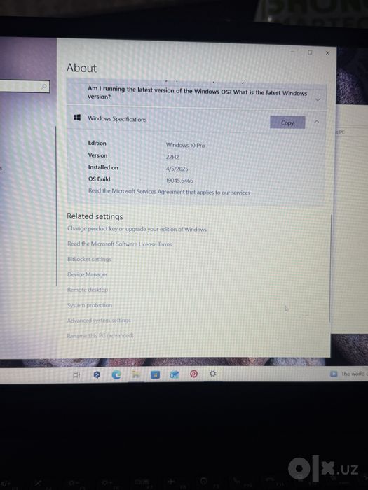 Noutbuk lenovo holati zor