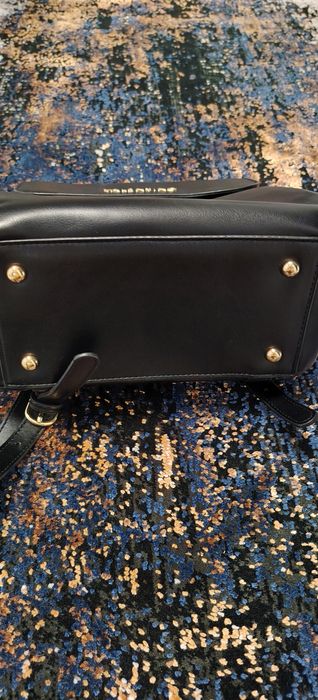 Rucsac Valentino, negru, piele ecologica