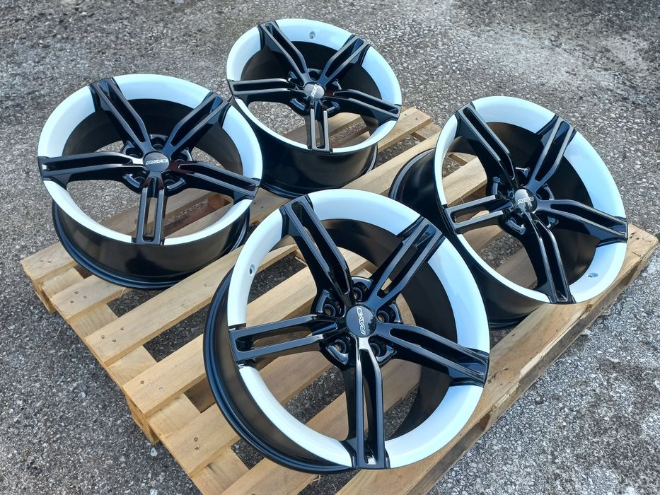 18"Rays 5x114.3 Black- White Honda Mitsubushi Lexus Renault Dacia Toyota 8j et40 Чисто Нови.