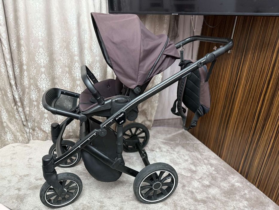 Бебешка количка Anex, лилав цвят