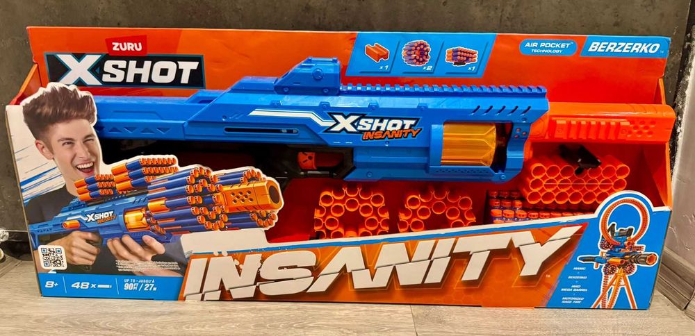 X-Shot Insanity Berzerko – nou sigilat – 48 darts