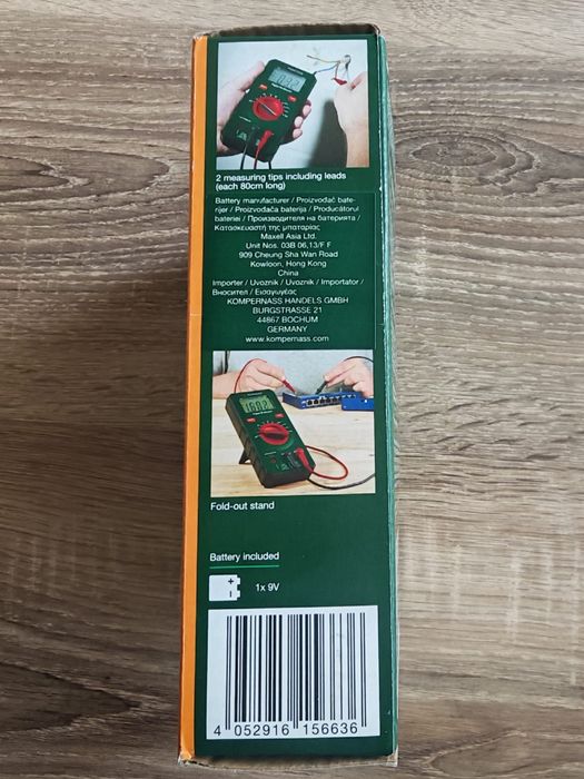 Aparat de masura Parkside Voltmetru Ampermetru Tester Ohmetru Nou