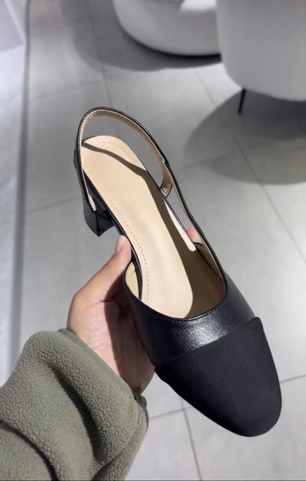 Туфли шанель из экокожи