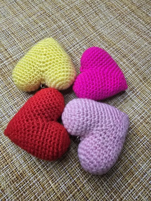 Брелки "Сердечко" ручной работы