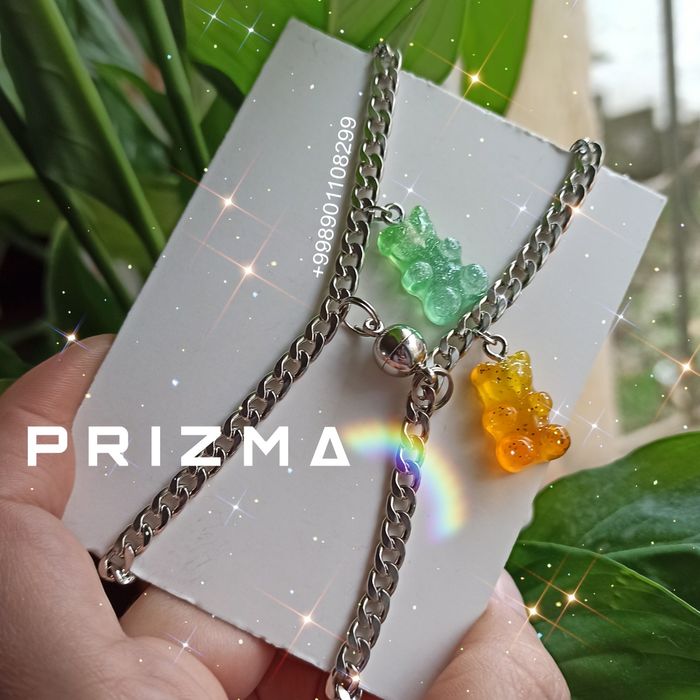 Подарочные парные браслеты Gummy bears мишки.