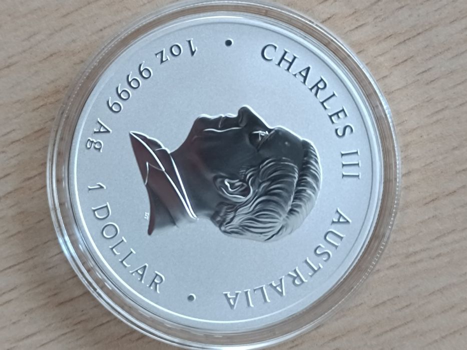 Сребърна монета 1oz цветна змия