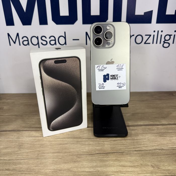 iPhone 15 Pro sim+esim natural NASIYA BOR