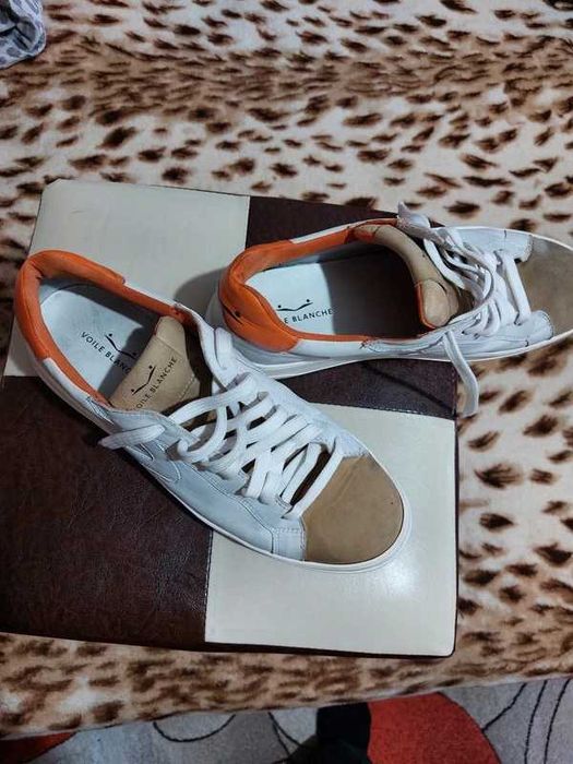 VOILE BLANCHE, Luxury Sneakers, Tenisi Piele Nr 44 (gen Premiata)