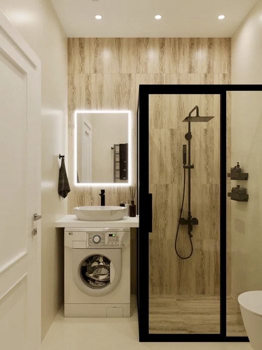 Установка душевых кабин