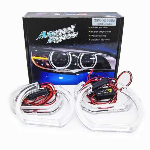 Кристални LED Angel Eyes (Aнгелски Очи) U-Design BMW X5 E53 – Преди-Фейслифт – Бели