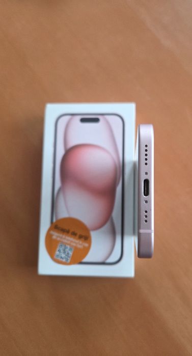 Iphone 15 Pink 128GB cutie, ca nou