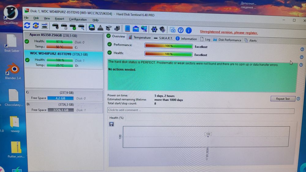 Жесткий диск 6 тб - 4 тб