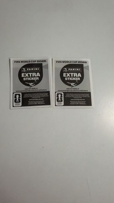 Messi gold extra sticker + haaland bronze extra sticker panini wolrd cup 2026