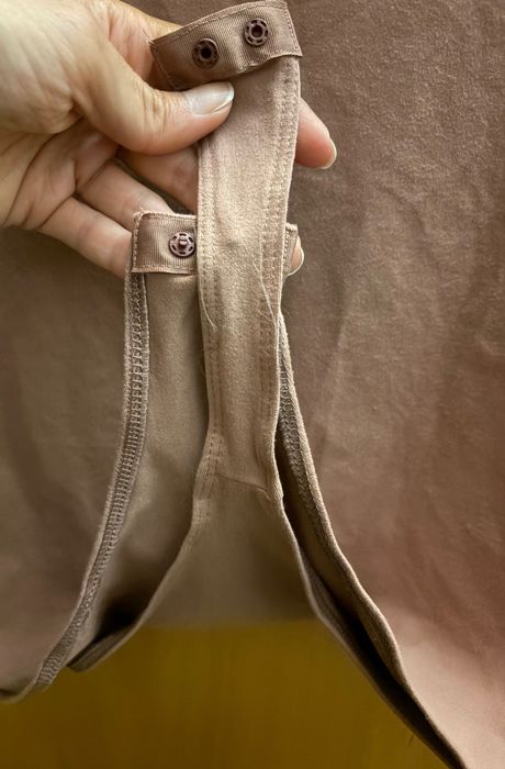 Body mânecă scurtă roz pudrat nou H&M