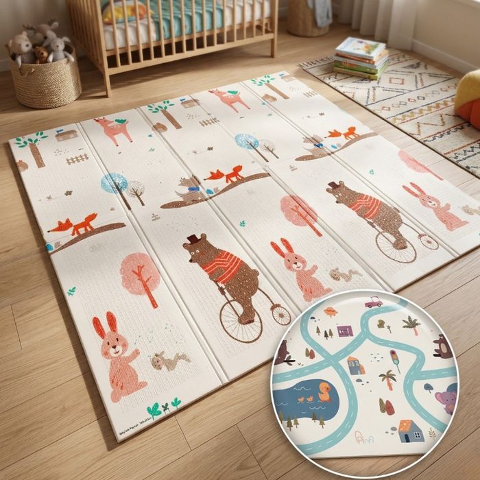 Сгъваемо бебешко килимче за игри