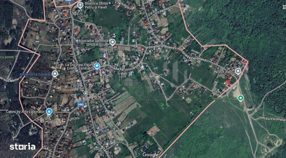 Bucium Paun central TEREN 3500mp la asfalt cu toate utilitatile