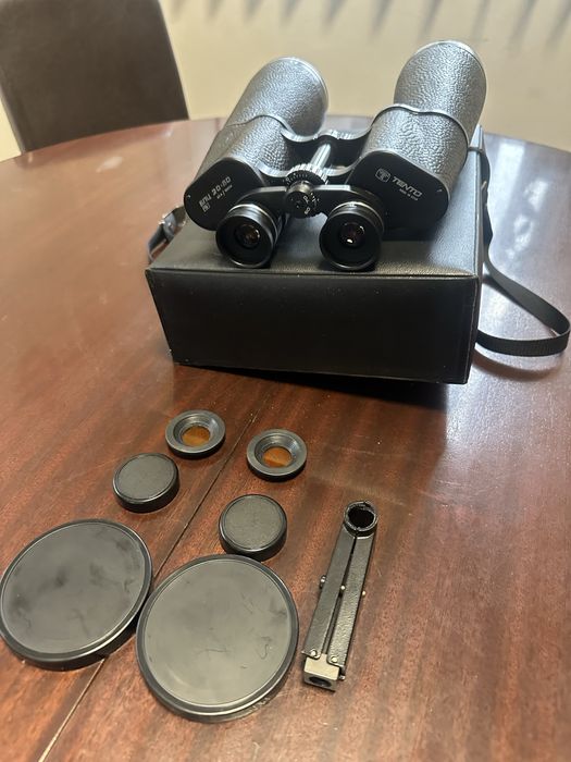 Binoclu TENȚO 20×60 – Made in USSR – stare excelentă, complet