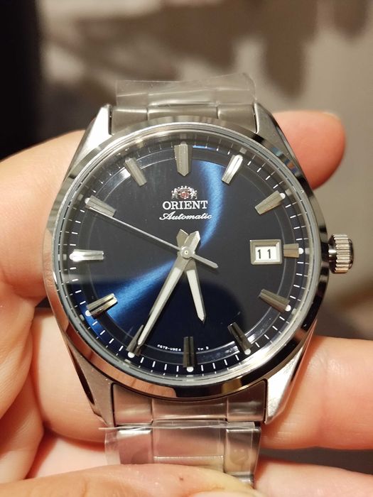 Orient Stretto Date Automatic Sunburst Blue 38.5mm