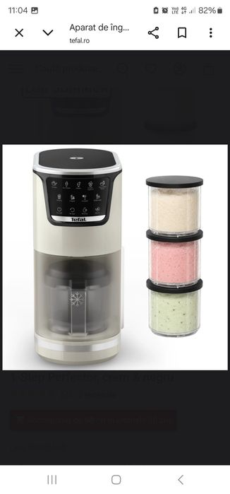 Tefal Dolci aparat de inghetata