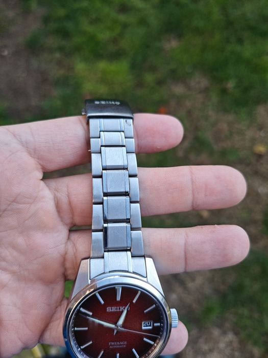 Seiko Presage Sharp Edge Crimson Red SPB227