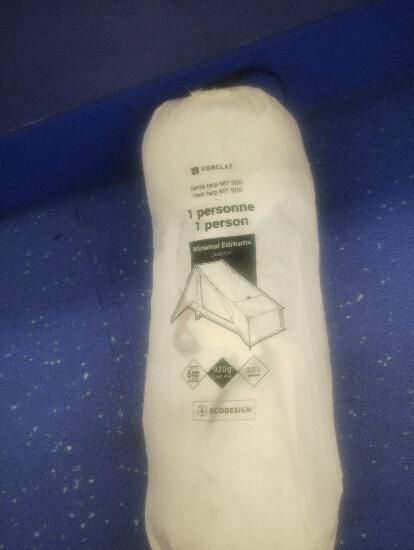 Cort tip prelată de trekking 1 persoană, - produs resigilat Decathlon