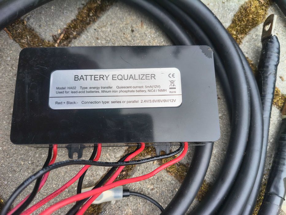 Egalizator baterii 48V model HA02 HUAXIAOTECH si cabluri sistem electric cupru 1x35mm2