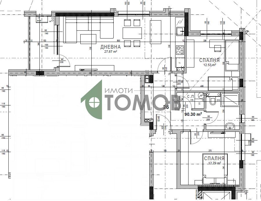 Продава се Тристаен апартамент в Стара Загора, Самара 3 - 111 кв.м за 482 €/кв.м - Снимка #1