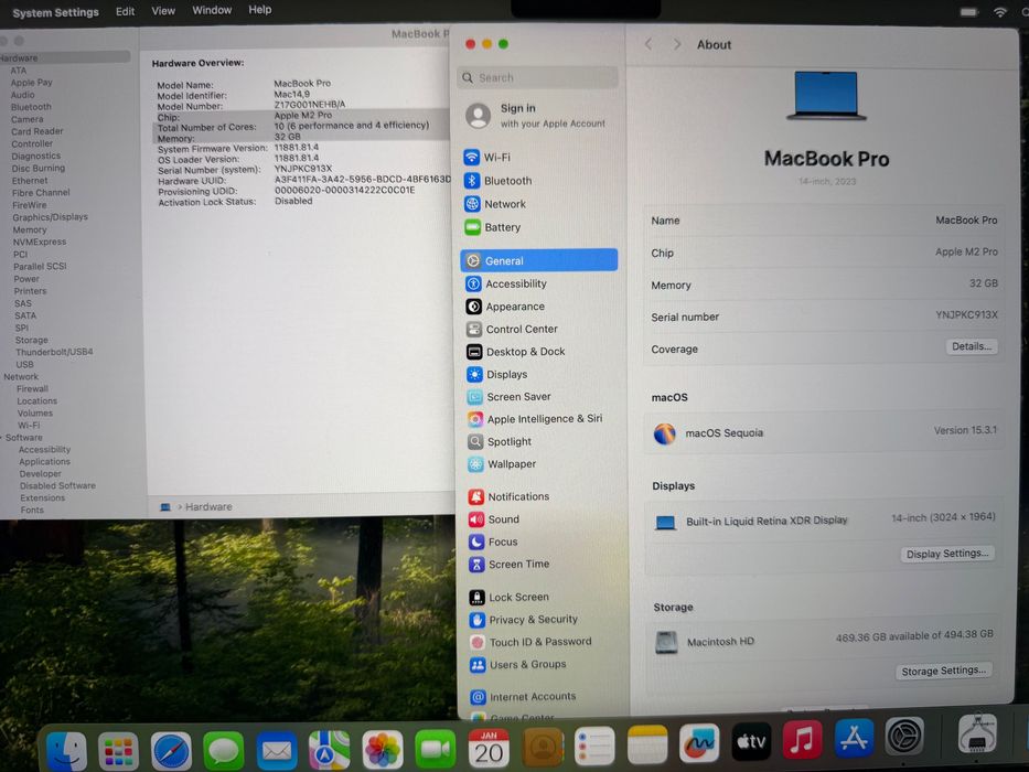MacBook Pro 14" M2 PRO 10-Core CPU, 16-Core GPU, 32GB RAM, 512GB SSD