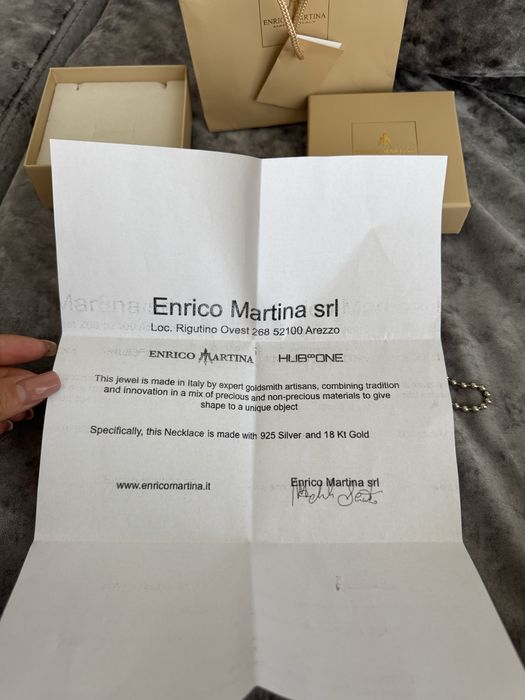 18 карата злато, Enrico Martina italy