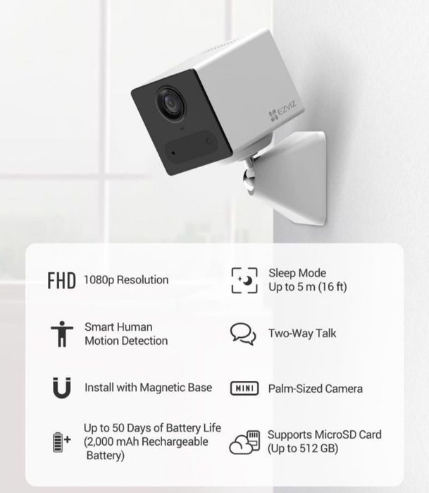 Mini kamera | ezviz CB2 4G | Avtomobil va Uy uchun mini kamera