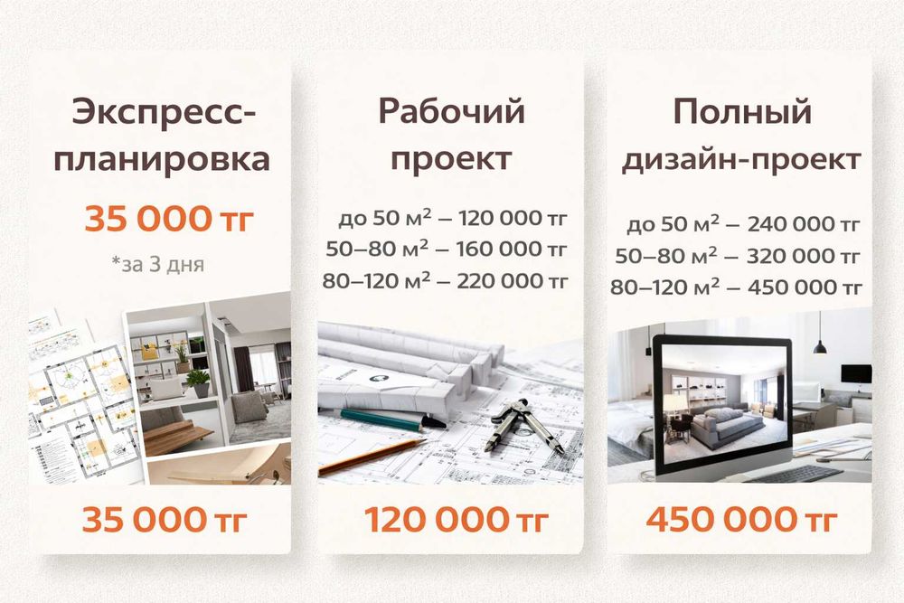 Экспресс планировка, рабочий чертеж, дизайн квартиры