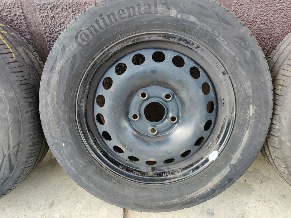 Jante tabla R15" 5X112 VW Golf Passat Seat Exeo Audi A3 A4 anvelope 195/65 R15 Continental 1K0601027C