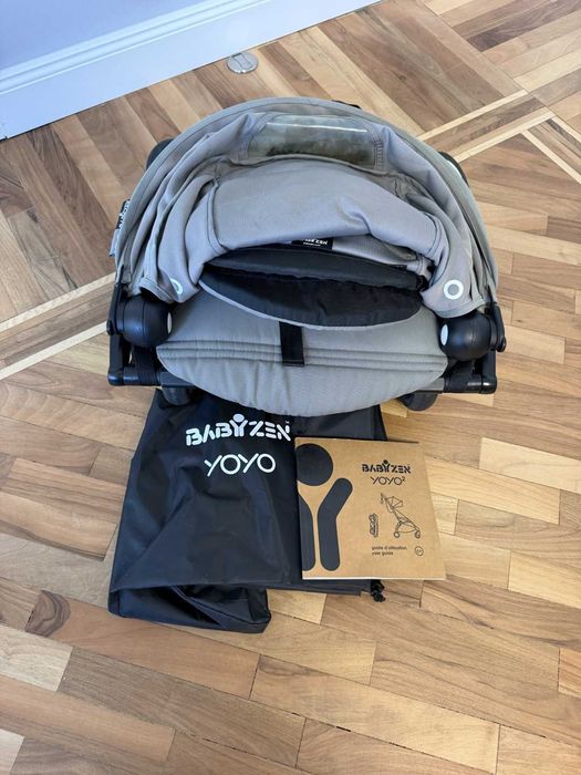 Cărucior Babyzen YOYO2 gri, set complet 3 în 1 + accesorii
