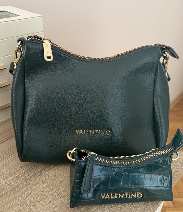 Чанта Valentino в комплект с малка чанта