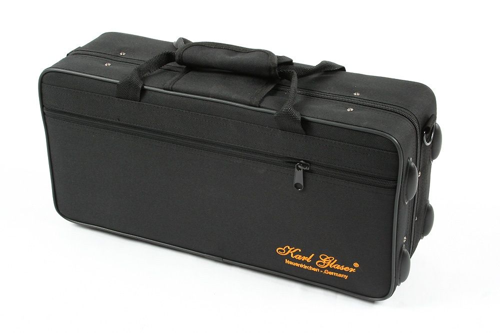Saxofon Sopran curbat Karl Glaser® Sopranina Negru+clape Argintii Blac