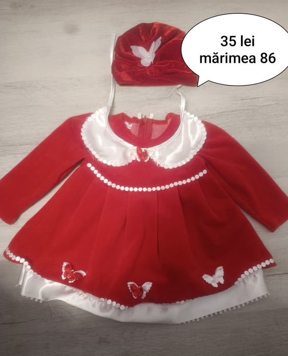 Rochiță rosie pentru fetite