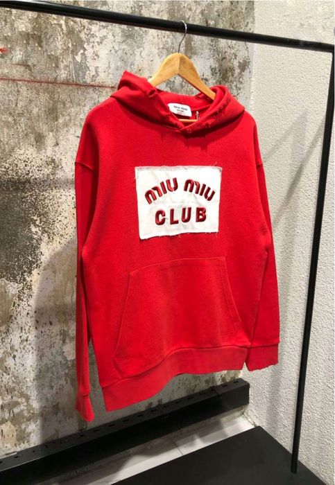 Hanorac rosu miu miu colectia noua premium