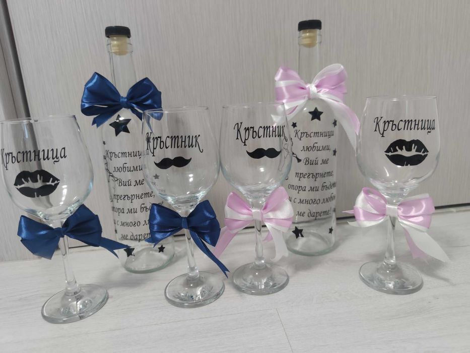 Сет за кръстници -  Комплект Покана